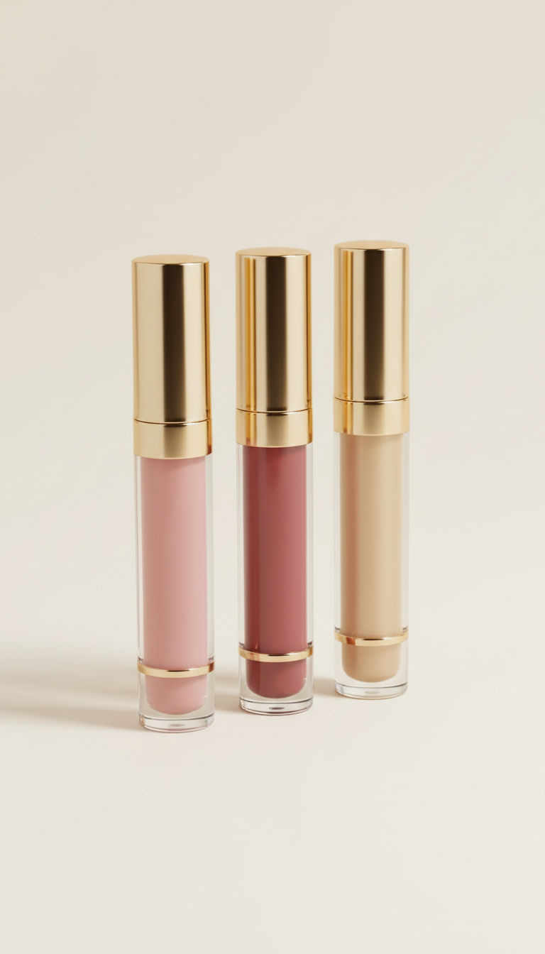Blush Pink, Deep Rose, Soft Gold Trio